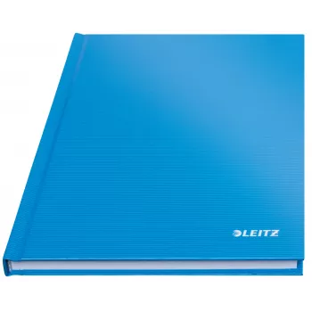 Leitz notebook Solid Hardcover A5 geruit 90 g/m² 80 vel, effen, blauw, A5, 80 vel, glanzend, 80 g/m²