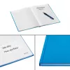 Leitz notebook Solid Hardcover A5 geruit 90 g/m² 80 vel, effen, blauw, A5, 80 vel, glanzend, 80 g/m²