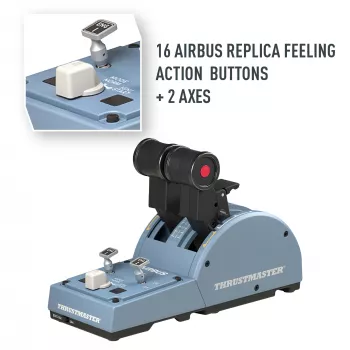 Thrustmaster TCA Quadrant Airbus Edition zwart, blauw flightsim pc