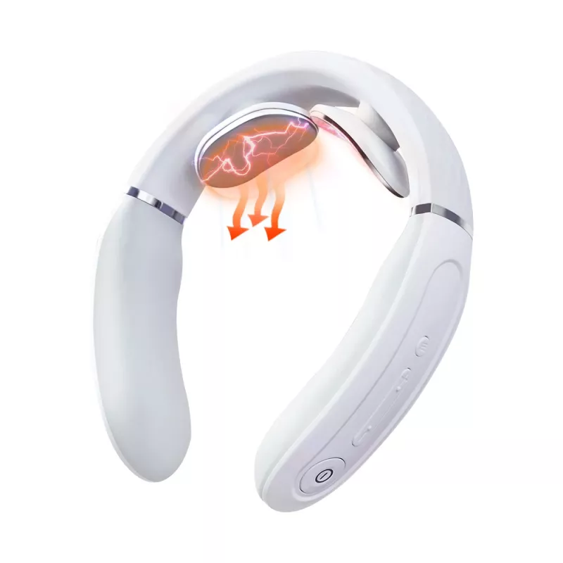 SKG 4356E - wit, combimassage, nek, wit, silicone, knoppen, batterij