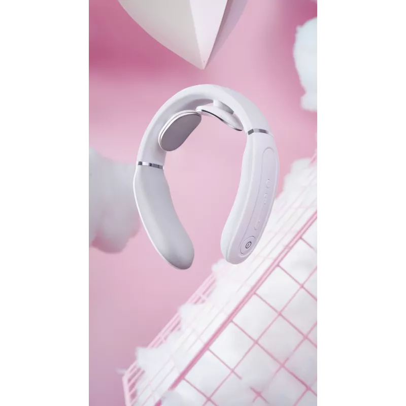 SKG 4356E - wit, combimassage, nek, wit, silicone, knoppen, batterij