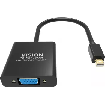 Videokabel-adapter Mini DisplayPort naar VGA Vision TC-MDPVGA/BL