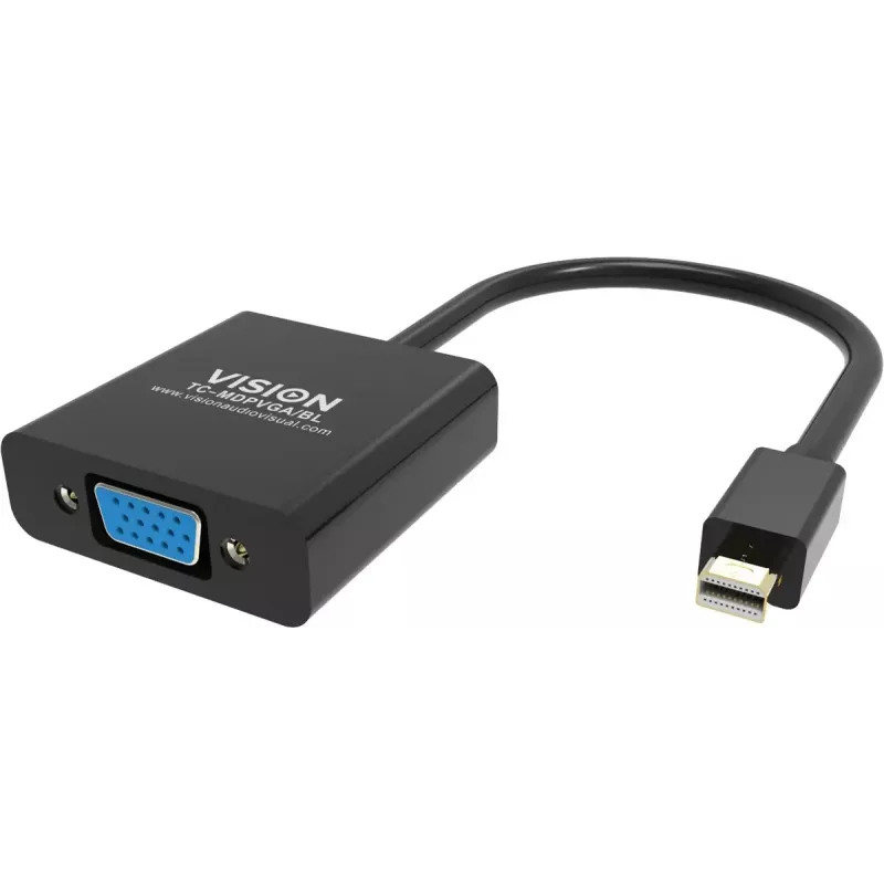 Videokabel-adapter Mini DisplayPort naar VGA Vision TC-MDPVGA/BL