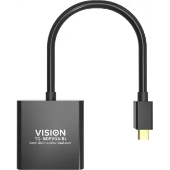 Videokabel-adapter Mini DisplayPort naar VGA Vision TC-MDPVGA/BL