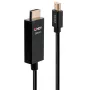 Lindy 1m actieve Mini DisplayPort naar HDMI-kabel met HDR, 1 m, Mini DisplayPort, HDMI, stekker, stekker, recht