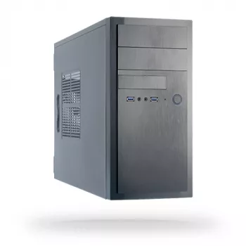 Chieftec HT-01B-350GPB computerbehuizing midi tower zwart 350 W