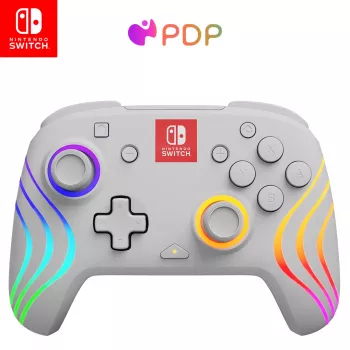 PDP Afterglow Wave White USB-gamepad analoog / digitaal Nintendo Switch, Nintendo Switch Lite, Nintendo Switch OLED