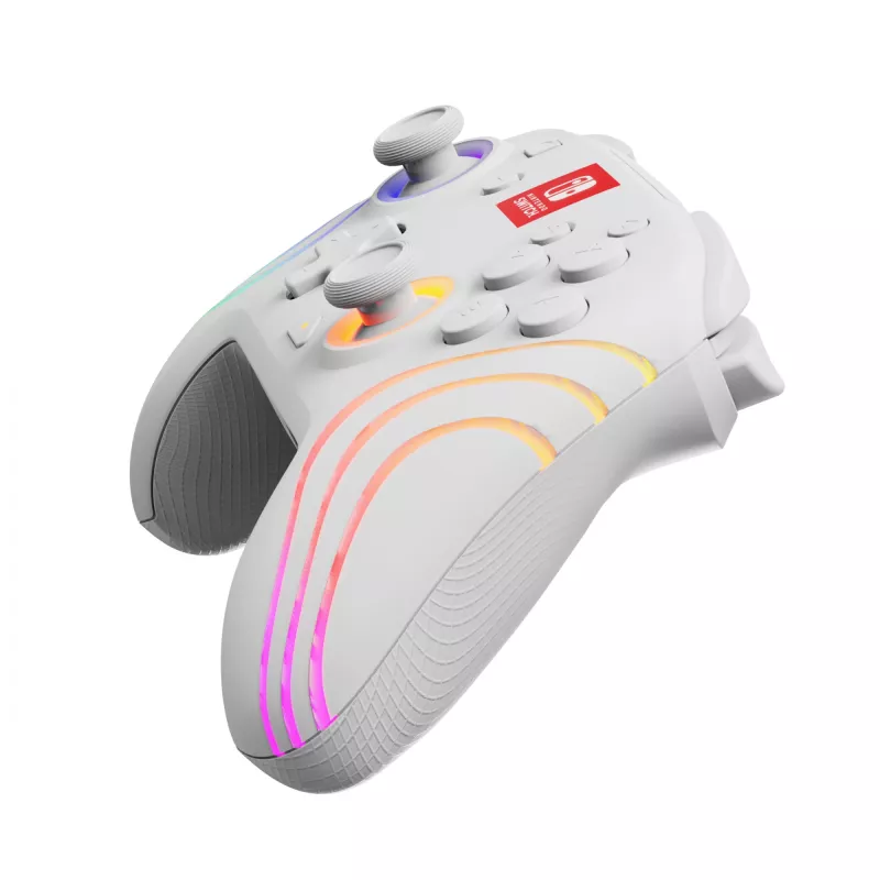 PDP Afterglow Wave White USB-gamepad analoog / digitaal Nintendo Switch, Nintendo Switch Lite, Nintendo Switch OLED