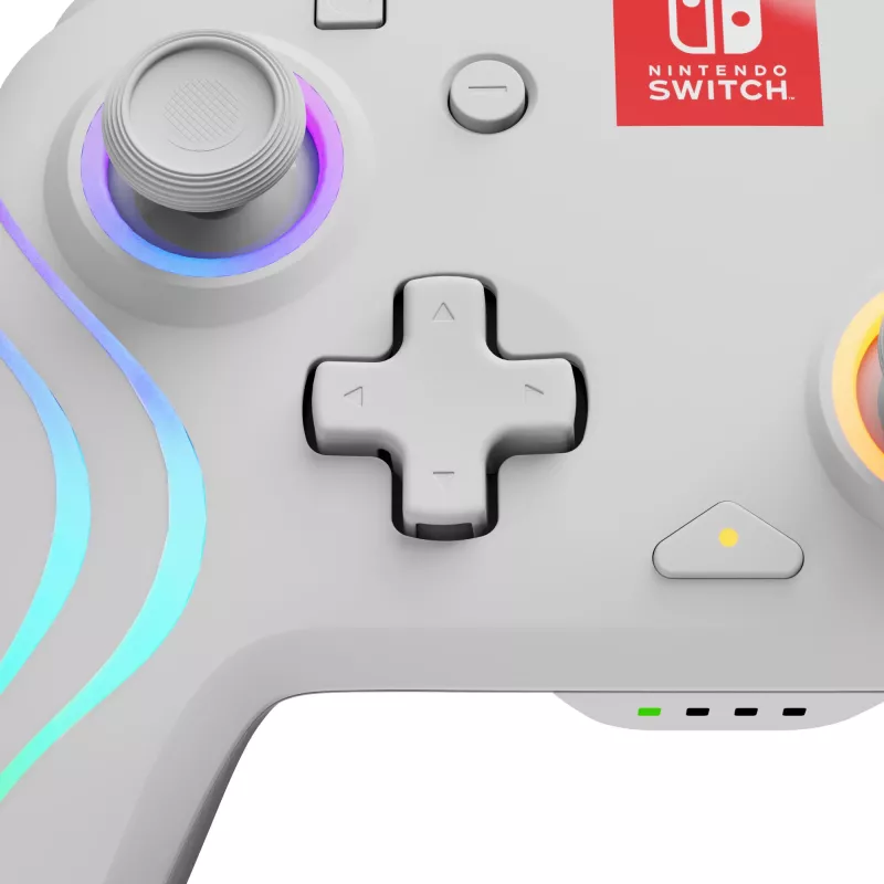 PDP Afterglow Wave White USB-gamepad analoog / digitaal Nintendo Switch, Nintendo Switch Lite, Nintendo Switch OLED