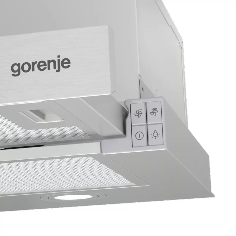 Gorenje TH62E4X half ingebouwd (uitschuifbaar) roestvrij staal 450 m³/h