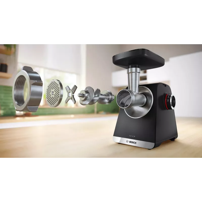 Bosch Serie 6 vleesmolen 2100 W zwart, zilver
