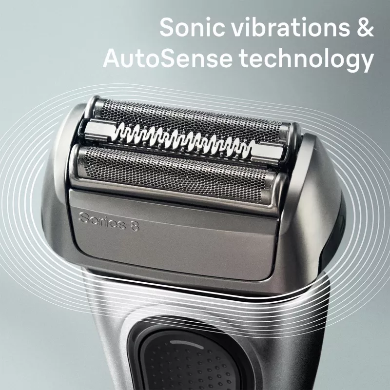 Braun Series 8 8517s elektrisch scheerapparaat – nat & droog, zilver