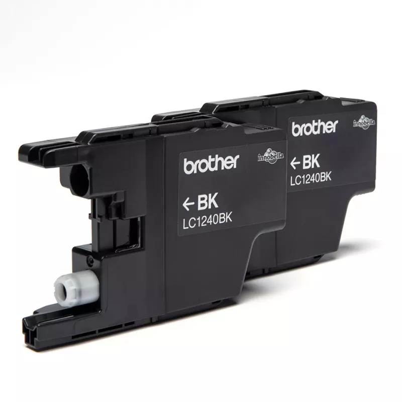 Brother LC1240BKBP2 dubbelpak inktcartridges, 2 x zwart, 600 pagina's
