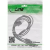 InLine USB 4in1 Y-oplaadkabel, 1x USB-A stekker naar 4x USB-C stekker, zwart 1 m