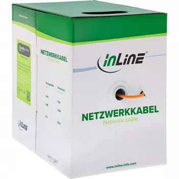 InLine solid installatiekabel 250MHz S/STP Cat.6 CU AWG23 halogeenvrij 50m