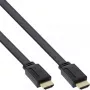 InLine HDMI platte kabel high speed kabel met Ethernet verguld zwart 5m