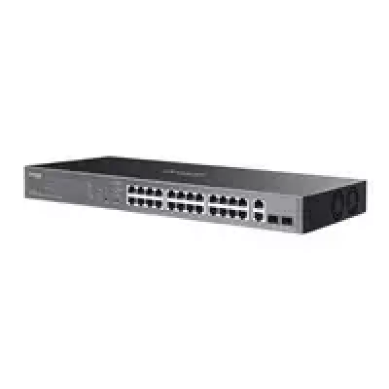 Switch TP-LINK OMADA ES228GP 26x GbE 24x PoE+ – managed, rackmount, model ES228GP