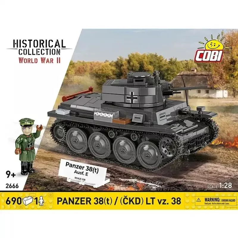 Bouwset Cobi Blocks tank 38 VZ.38 690 elementen – schaalmodellenset