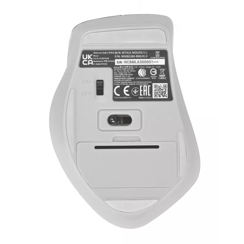 ASUS WT425 muis kantoor rechtshandig RF draadloos optisch 1600 DPI