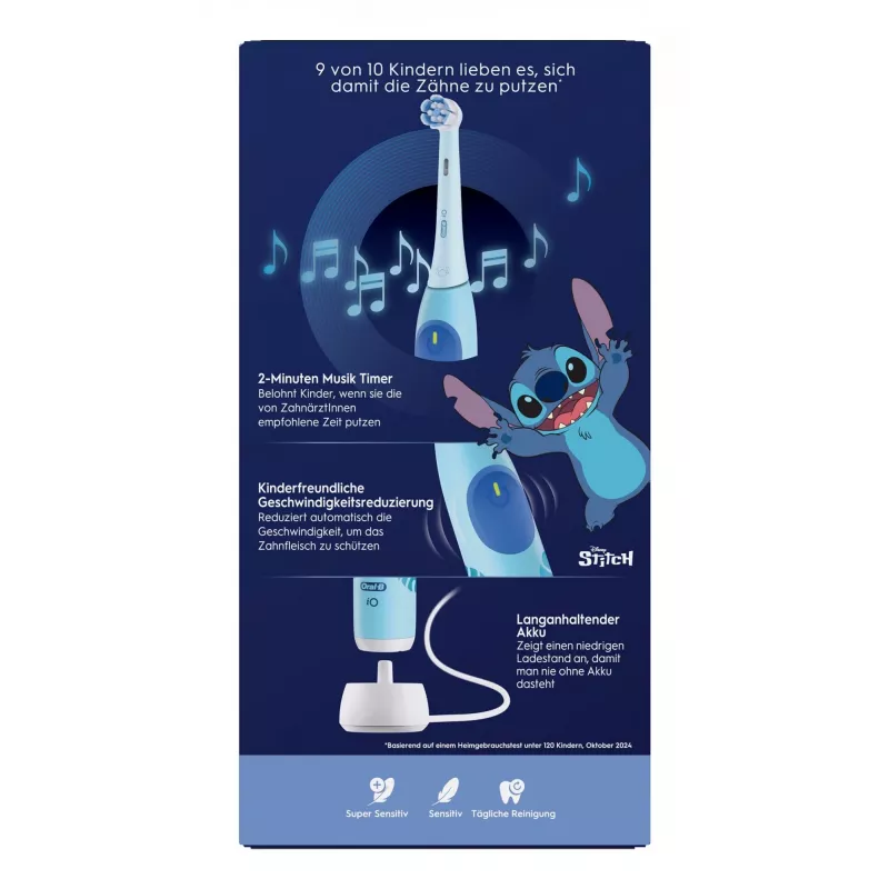 Oral-B iO Kids Stitch roterende kindertandenborstel blauw