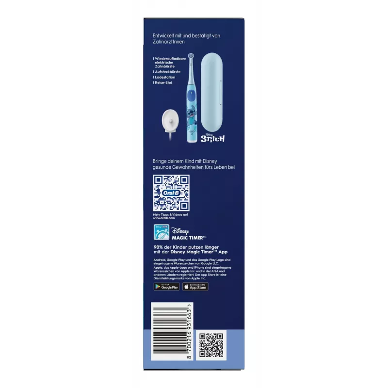 Oral-B iO Kids Stitch roterende kindertandenborstel blauw