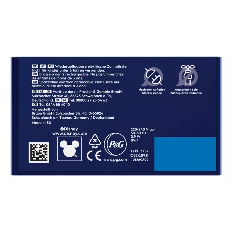 Oral-B iO Kids Stitch roterende kindertandenborstel blauw