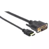 Techly videokabel HDMI naar DVI-D M/M 3m ICOC HDMI-D-030, 3 m, HDMI, DVI-D, stekker, stekker, goud