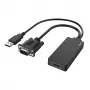 Hama 00200342 videokabel-adapter 0,15 m USB Type-A + VGA (D-Sub) HDMI zwart