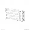 Neomounts AFL55-975BL VESA-uitbreidingsset 86-115 inch - max. 160 kg
