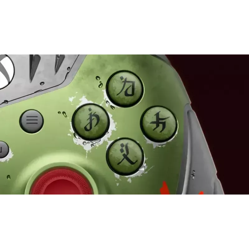Draadloze gamepad Microsoft Xbox Wireless Controller DOOM: The Dark Ages Limited Edition, Bluetooth/USB, veelkleurig, AA-batterij, USB-C