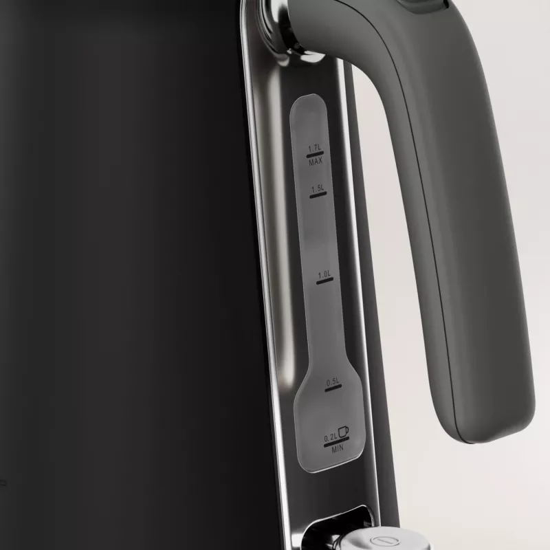 Waterkoker Tefal KI6668E0 — 1,7 l, 2400 W, roestvrijstalen behuizing, zwart