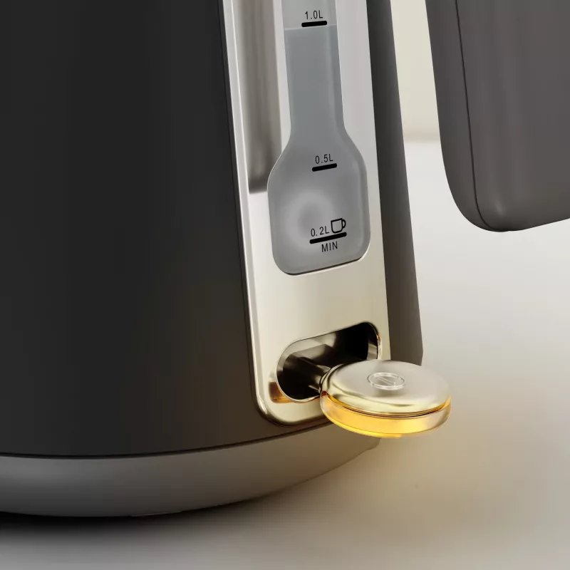 Waterkoker Tefal KI6668E0 — 1,7 l, 2400 W, roestvrijstalen behuizing, zwart