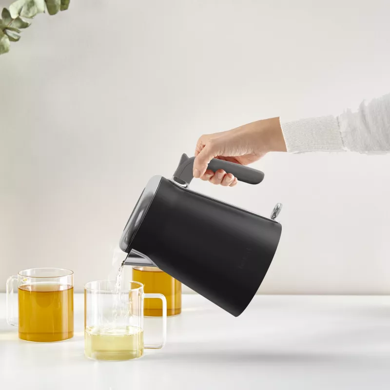 Waterkoker Tefal KI6668E0 — 1,7 l, 2400 W, roestvrijstalen behuizing, zwart