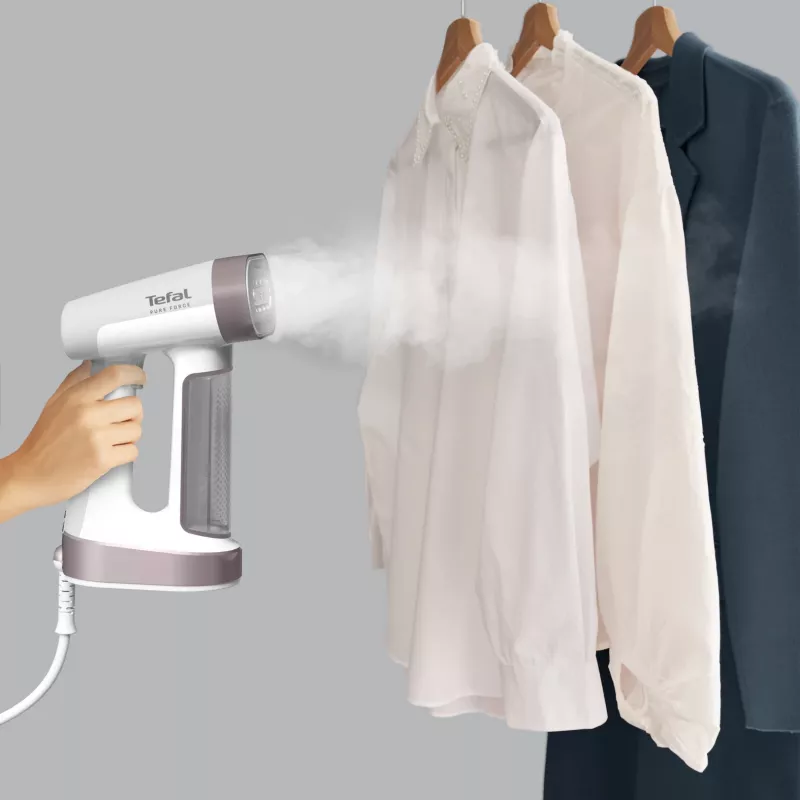 Tefal Pure Force DT8765E0 stoomborstel handstomer 0,18 l 1800 W zwart, kaneelkleur