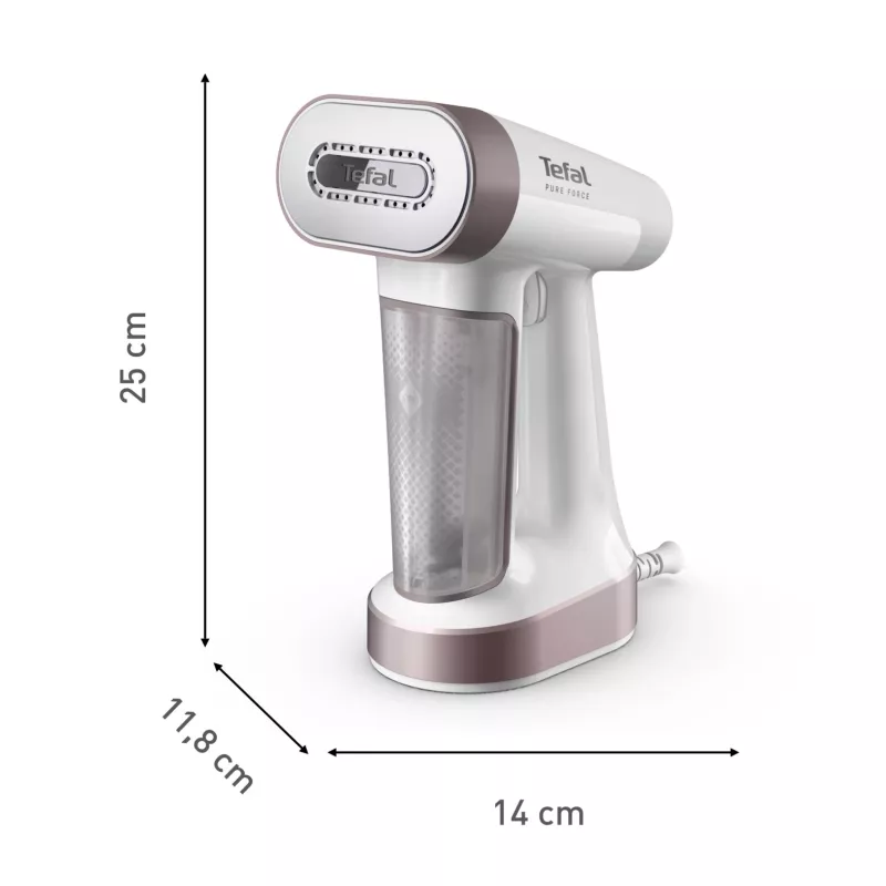 Tefal Pure Force DT8765E0 stoomborstel handstomer 0,18 l 1800 W zwart, kaneelkleur