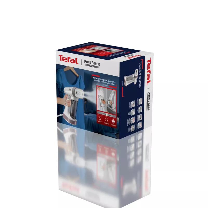 Tefal Pure Force DT8765E0 stoomborstel handstomer 0,18 l 1800 W zwart, kaneelkleur