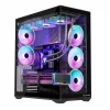 MODECOM Volcano SPACE XL ARGB Full-Tower pc-behuizing — Full Tower, E-ATX-ondersteuning, gehard glas, ARGB, tot 440 mm GPU