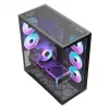 MODECOM Volcano SPACE XL ARGB Full-Tower pc-behuizing — Full Tower, E-ATX-ondersteuning, gehard glas, ARGB, tot 440 mm GPU