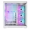 PC Full-Tower-behuizing MODECOM Volcano SPACE XL ARGB FULL TOWER 5F wit — ATX, gehard glas, ARGB, USB-C