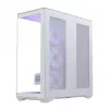 PC Full-Tower-behuizing MODECOM Volcano SPACE XL ARGB FULL TOWER 5F wit — ATX, gehard glas, ARGB, USB-C