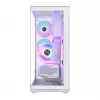 PC Full-Tower-behuizing MODECOM Volcano SPACE XL ARGB FULL TOWER 5F wit — ATX, gehard glas, ARGB, USB-C