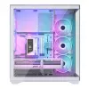 PC Full-Tower-behuizing MODECOM Volcano SPACE XL ARGB FULL TOWER 5F wit — ATX, gehard glas, ARGB, USB-C