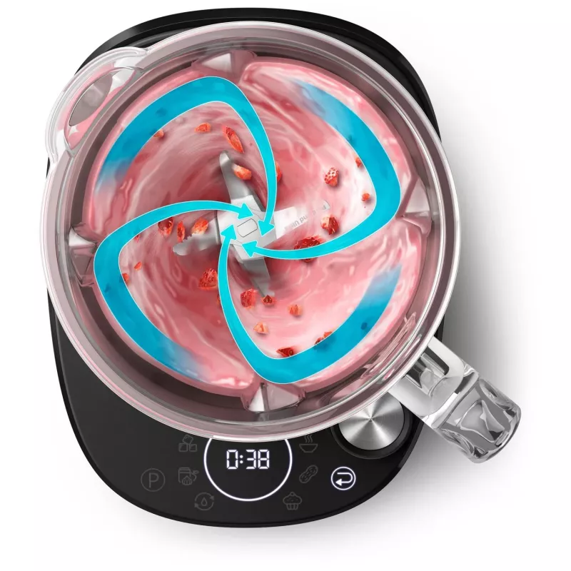 Tafelblender Philips 7000-serie HR3760/10 zwart roestvrijstaal