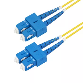 StarTech.com 30m SC naar SC (UPC) OS2 singlemode duplex glasvezelkabel, 9/125µm, 40G/100G zipcord, buigzaam, lage invoegverliezen – LSZH glasvezel-patchkabel