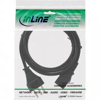 InLine netkabel, Zwitserland, zwart, 0,5m