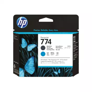 HP 774 mat-zwart/cyaan DesignJet printkop