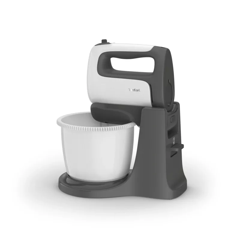 Tefal PrepMix+ HT464138 handmixer met kom 500 W grijs/wit