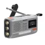Draagbare slingerradio Marmitek RESQ 100 — DAB/DAB+/FM, 3 W, LCD, USB-C, 3,5-mm-aansluiting, lichtgrijs