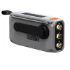 Draagbare slingerradio Marmitek RESQ 100 — DAB/DAB+/FM, 3 W, LCD, USB-C, 3,5-mm-aansluiting, lichtgrijs