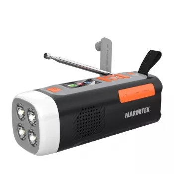 Marmitek RESQ 200 – slingerradio, draagbaar, analoog & digitaal, DAB, DAB+, FM, 87,5 - 108 MHz, 170 - 240 MHz, 3 W